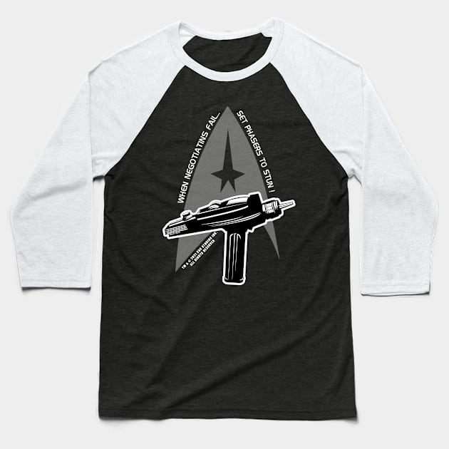 ...Set phasers to stun Baseball T-Shirt by Illustratorator